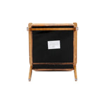 Fauteuil d'appoint capitonné avec cadre en bois massif