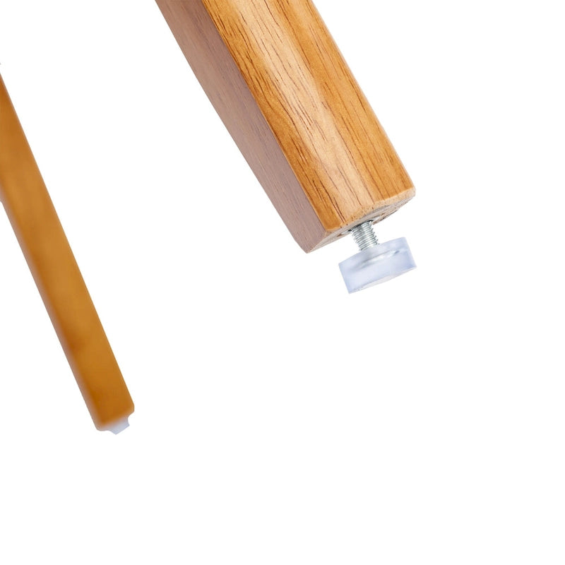 Fauteuil d'appoint capitonné avec cadre en bois massif