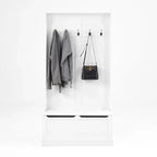 Banc d'entrée avec porte-manteau et rangement à chaussures