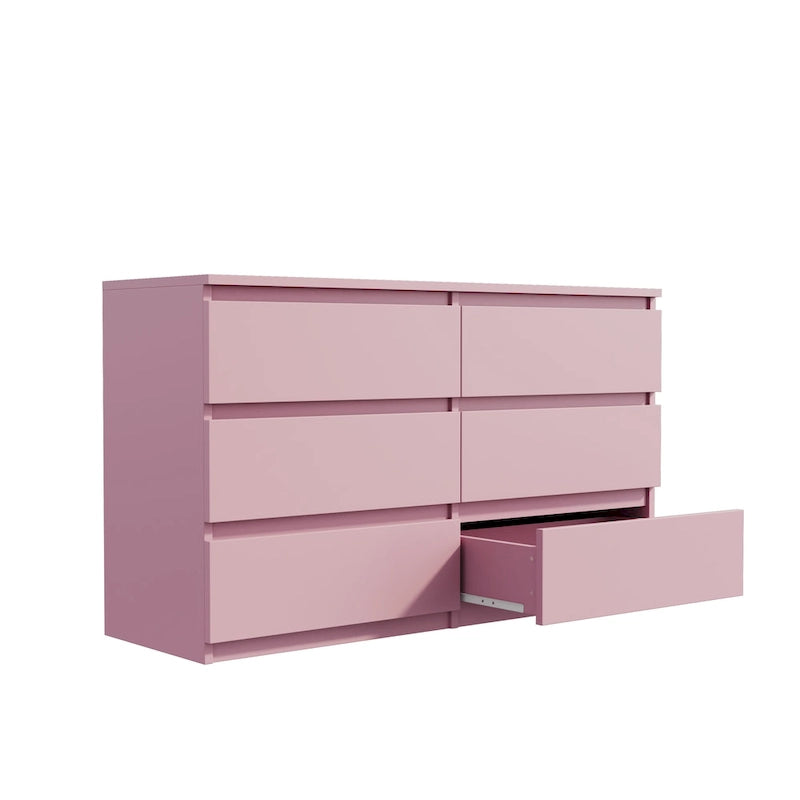 Commode à 6 tiroirs avec meuble de rangement