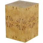 Table d'appoint carrée en bois avec motif grain de bois - Marron