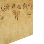 Table d'appoint carrée en bois avec motif grain de bois - Marron