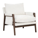 Fauteuil d'appoint en velours avec cadre en bois massif