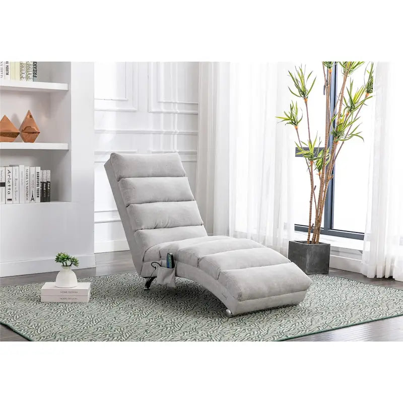 Chaise longue d'intérieur avec dossier inclinable