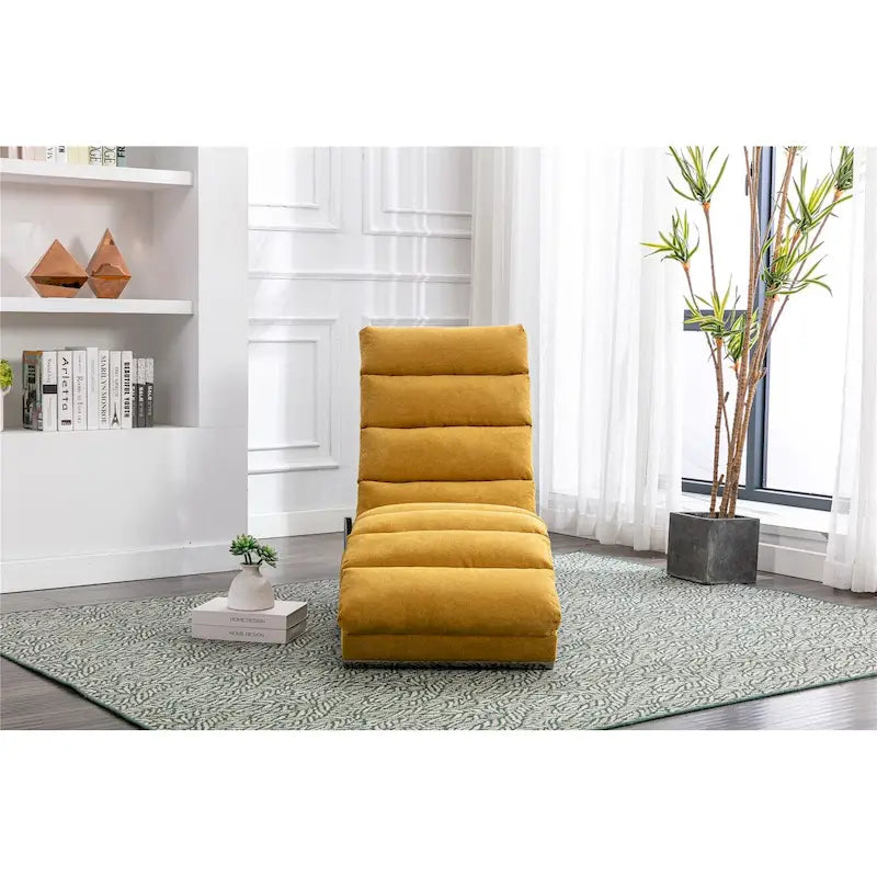 Chaise longue d'intérieur avec dossier inclinable