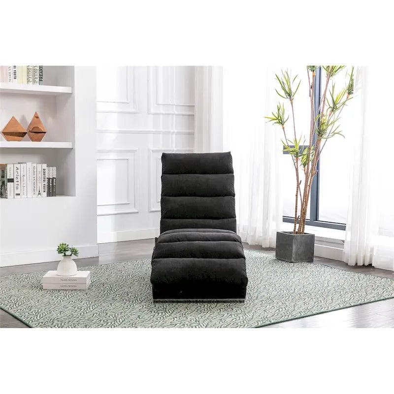 Chaise longue d'intérieur avec dossier inclinable