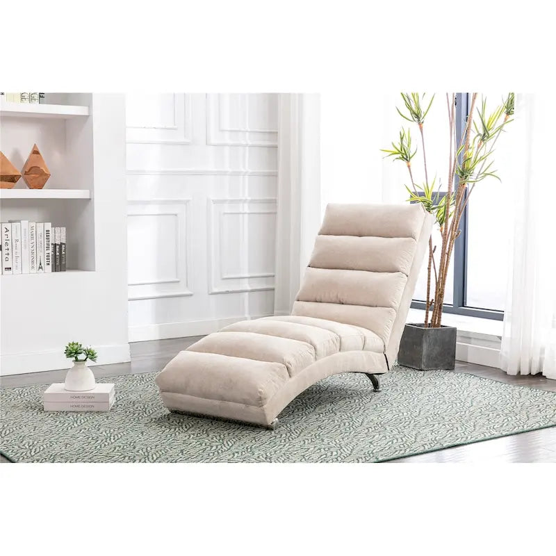 Chaise longue d'intérieur avec dossier inclinable