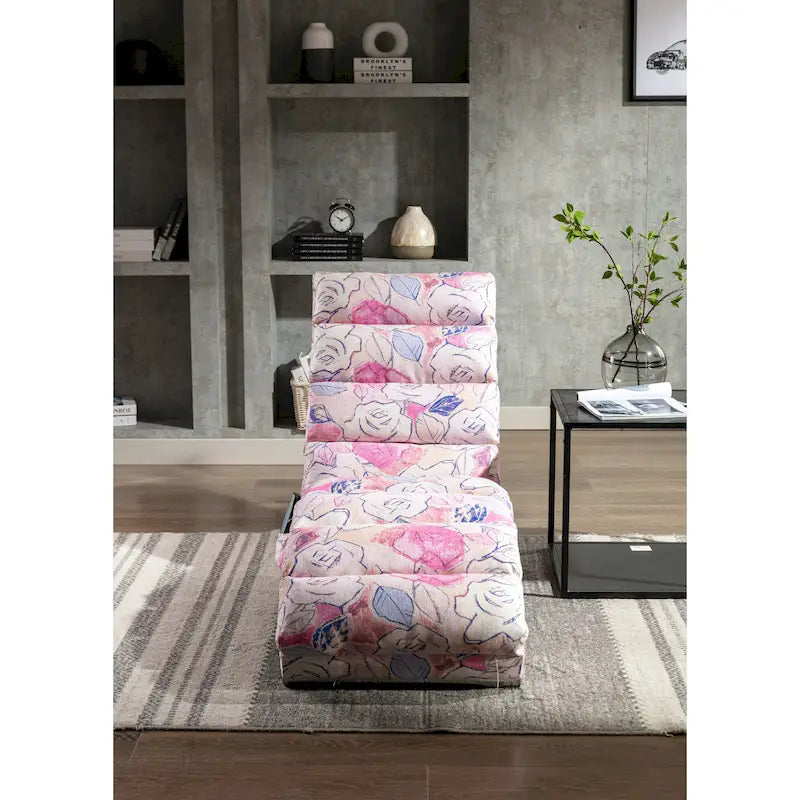 Chaise longue d'intérieur avec dossier inclinable