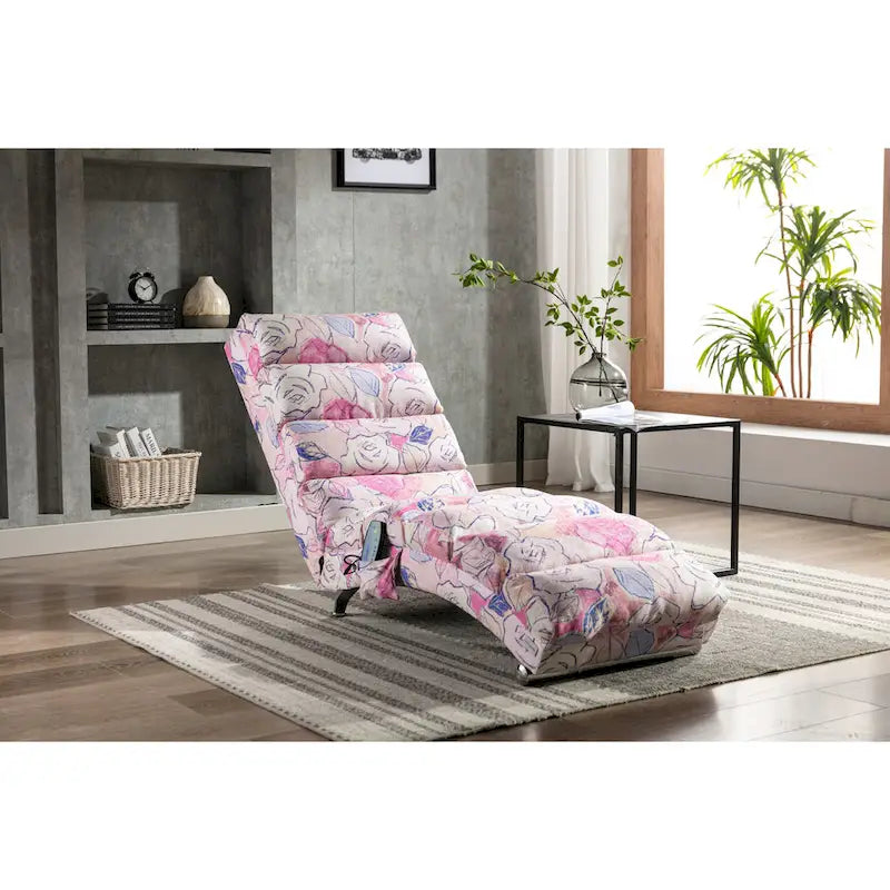 Chaise longue d'intérieur avec dossier inclinable