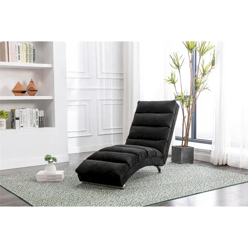 Chaise longue d'intérieur avec dossier inclinable