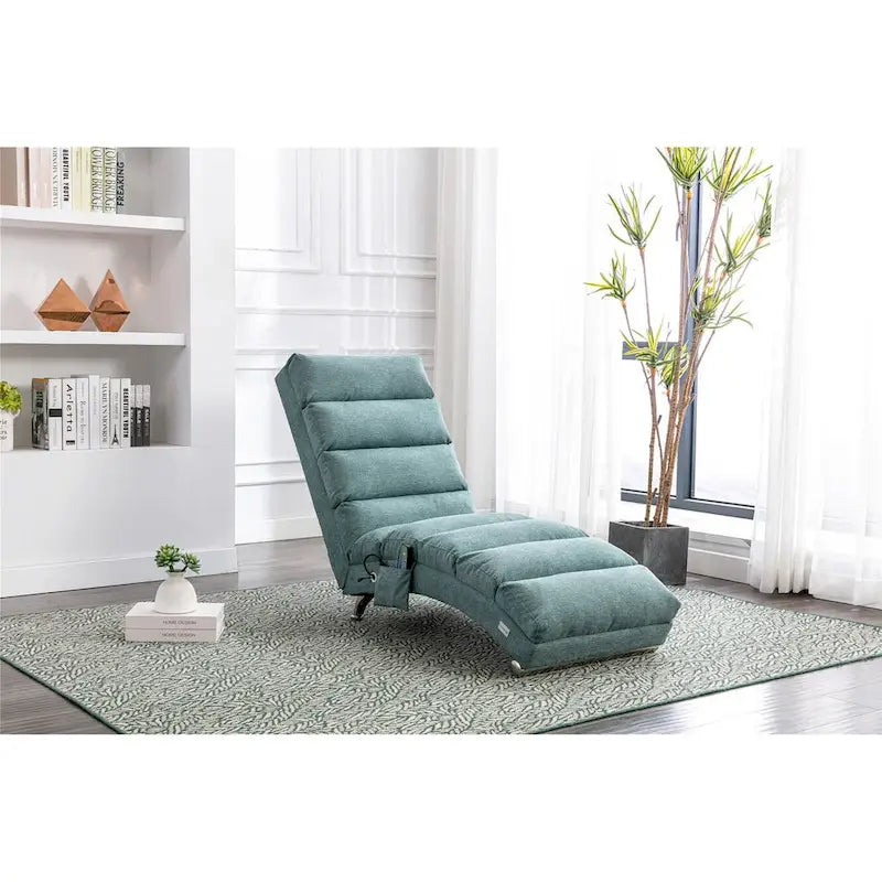 Chaise longue d'intérieur avec dossier inclinable