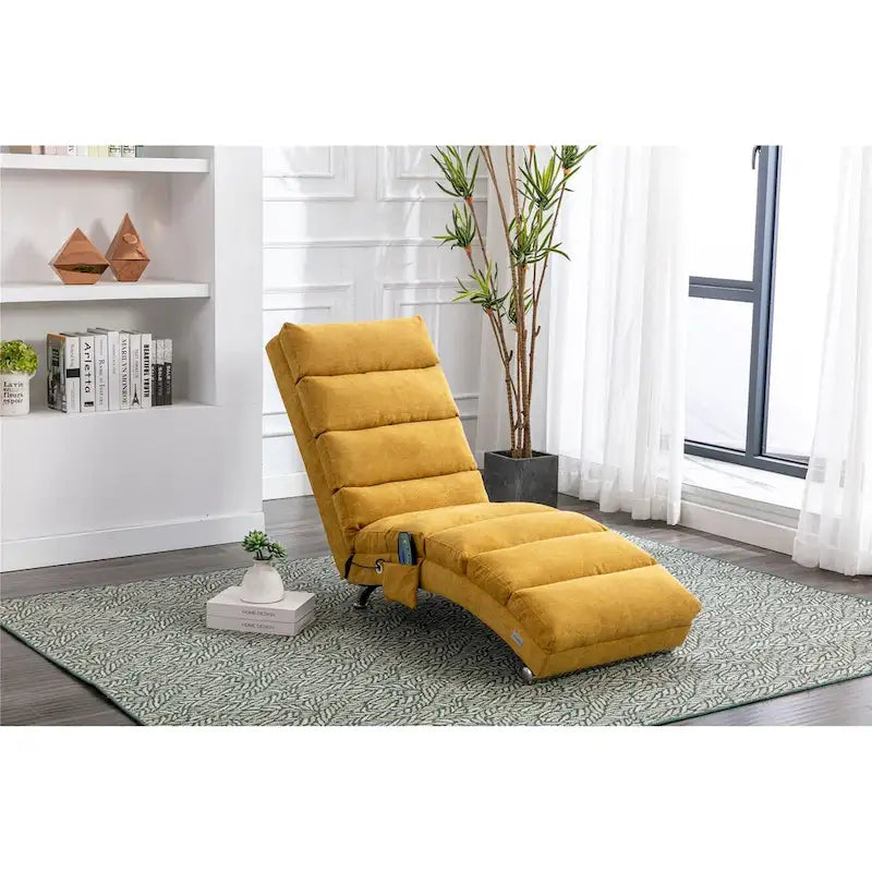 Chaise longue d'intérieur avec dossier inclinable