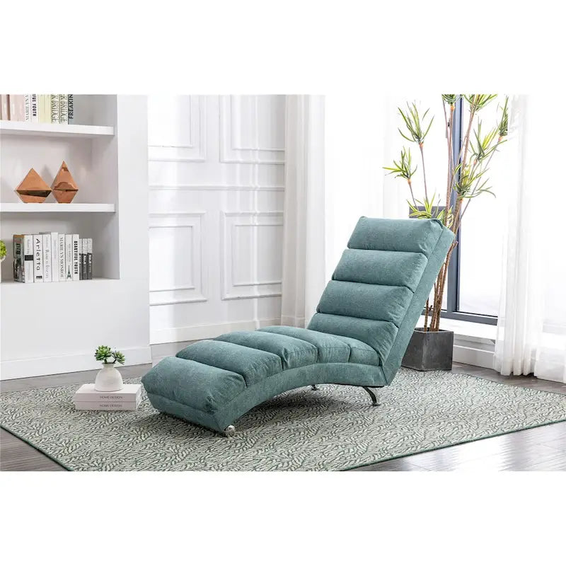 Chaise longue d'intérieur avec dossier inclinable