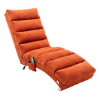 Chaise longue d'intérieur avec dossier inclinable