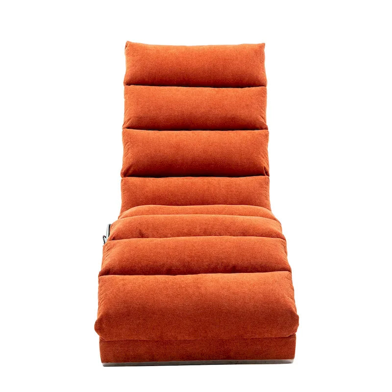 Chaise longue d'intérieur avec dossier inclinable