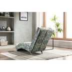 Chaise longue d'intérieur avec dossier inclinable