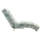 Chaise longue d'intérieur avec dossier inclinable