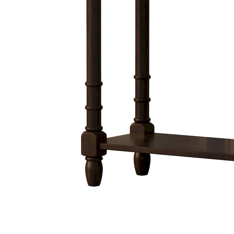 Console rustique avec tiroirs et étagère inférieure