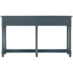 Console rustique avec tiroirs et étagère inférieure