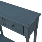 Console rustique avec tiroirs et étagère inférieure