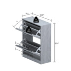Meuble à chaussures 2 niveaux avec banc