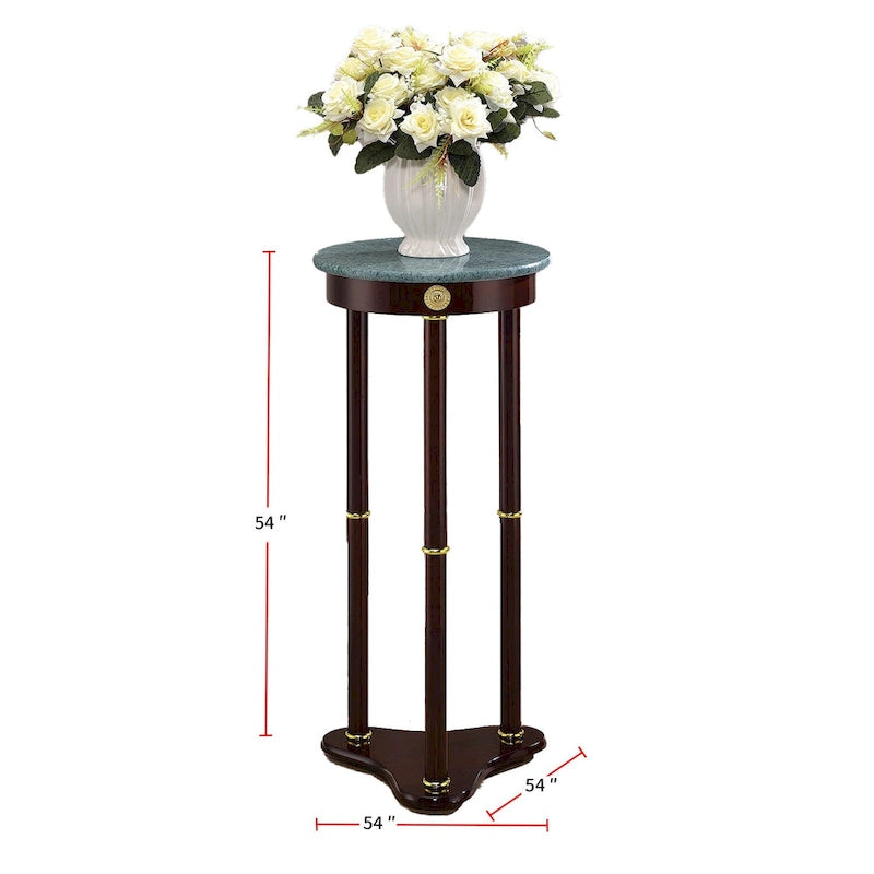 Table d'appoint ronde à plateau en marbre