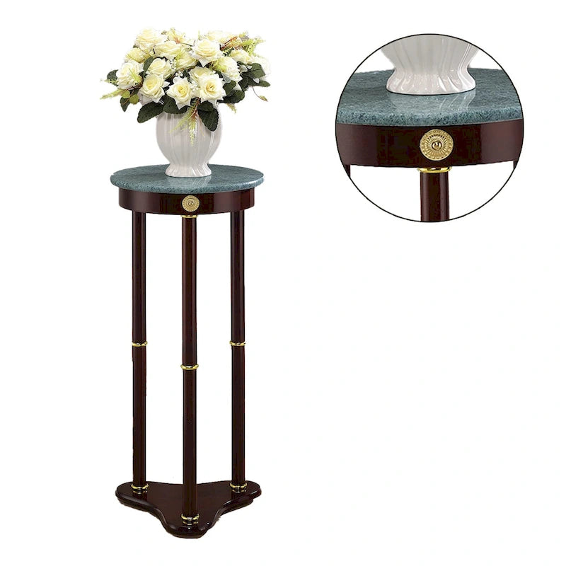 Table d'appoint ronde à plateau en marbre