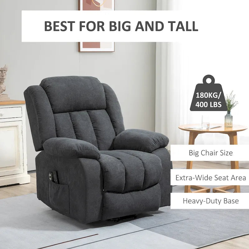 Fauteuil inclinable releveur avec massage pour personnes âgées