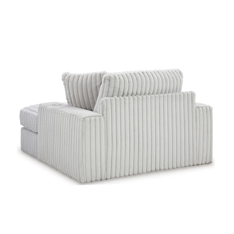 Chaise longue surdimensionnée et rembourrée avec porte-gobelets et recharge USB