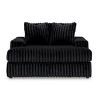 Chaise longue surdimensionnée et rembourrée avec porte-gobelets et recharge USB