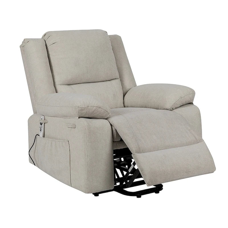 Fauteuil inclinable releveur avec massage et chauffage lombaire