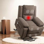 Fauteuil inclinable releveur avec massage et chauffage lombaire