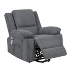 Fauteuil inclinable releveur avec massage et chauffage lombaire