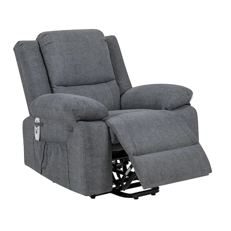 Fauteuil inclinable releveur avec massage et chauffage lombaire
