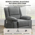 Fauteuil inclinable releveur avec massage et chauffage lombaire
