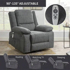 Fauteuil inclinable releveur avec massage et chauffage lombaire