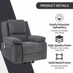 Fauteuil inclinable releveur avec massage et chauffage lombaire
