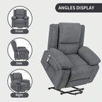 Fauteuil inclinable releveur avec massage et chauffage lombaire
