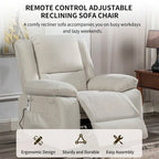 Fauteuil inclinable releveur avec massage et chauffage lombaire