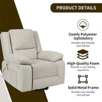 Fauteuil inclinable releveur avec massage et chauffage lombaire