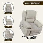 Fauteuil inclinable releveur avec massage et chauffage lombaire