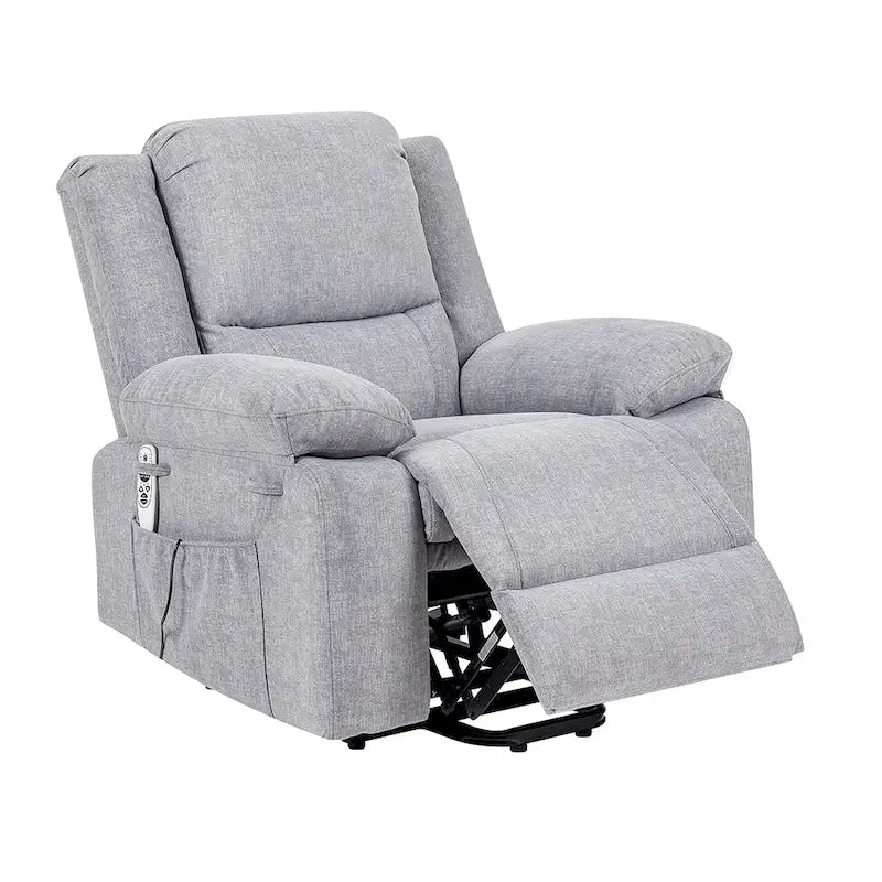 Fauteuil inclinable releveur avec massage et chauffage lombaire