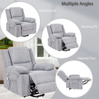 Fauteuil inclinable releveur avec massage et chauffage lombaire