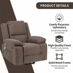 Fauteuil inclinable releveur avec massage et chauffage lombaire