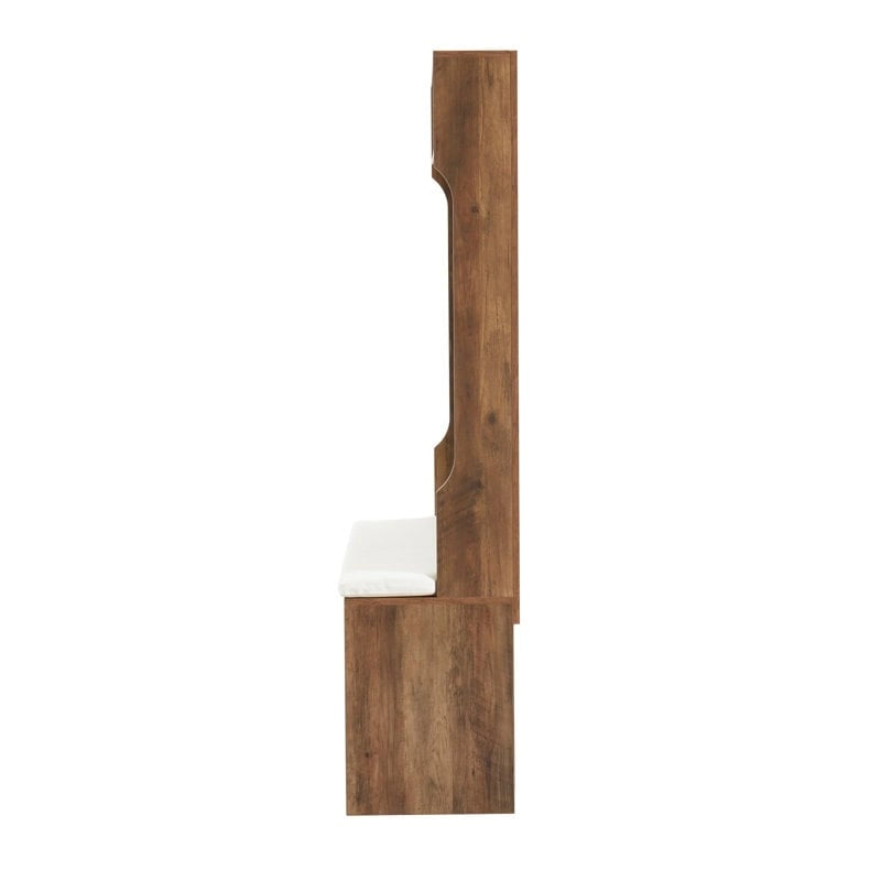 Arbre d'entrée de 103,1 cm de large avec banc et rangement à chaussures