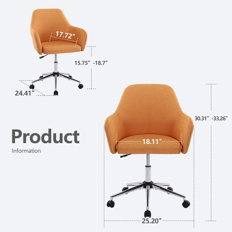 Chaise de bureau pivotante réglable