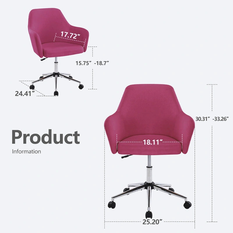 Chaise de bureau pivotante réglable