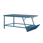 Table basse moderne du milieu du siècle avec étagère latérale