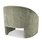 Fauteuil d'appoint rembourré de style tonneau