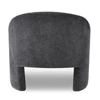 Fauteuil d'appoint rembourré de style tonneau